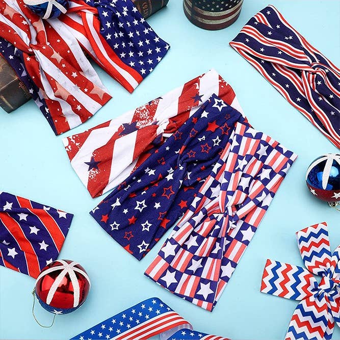Independence Day US Flag Hair Band ZK1309 and other Purchase wholesale pride wristbands. Free returns & net 60 terms on Faire trending on Faire.