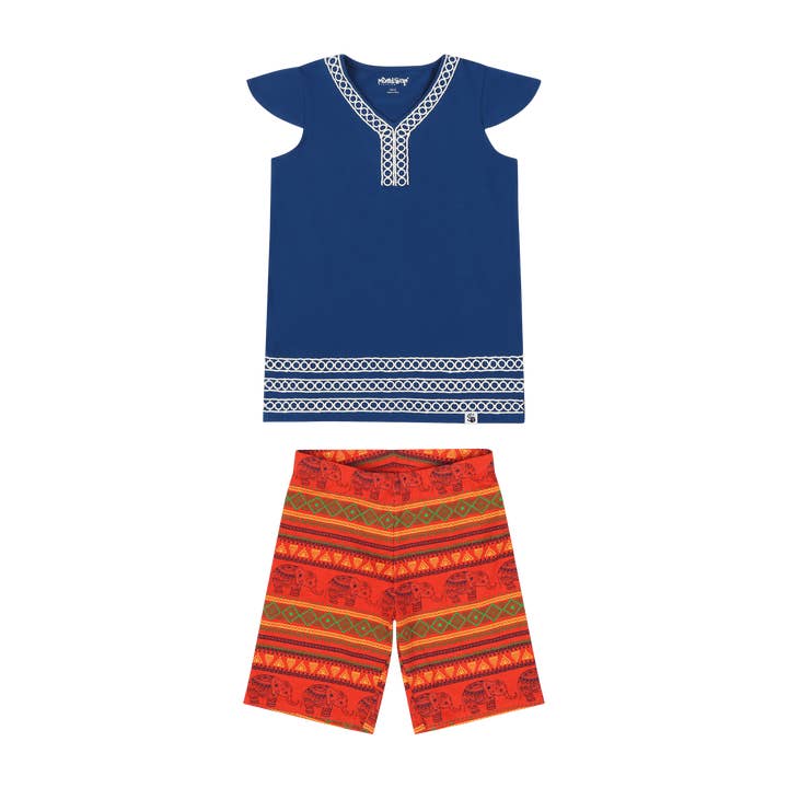 Girls Burda Tunic & Short Set | Multicultural Kids Clothing for wholesale by Mixed Up Clothing