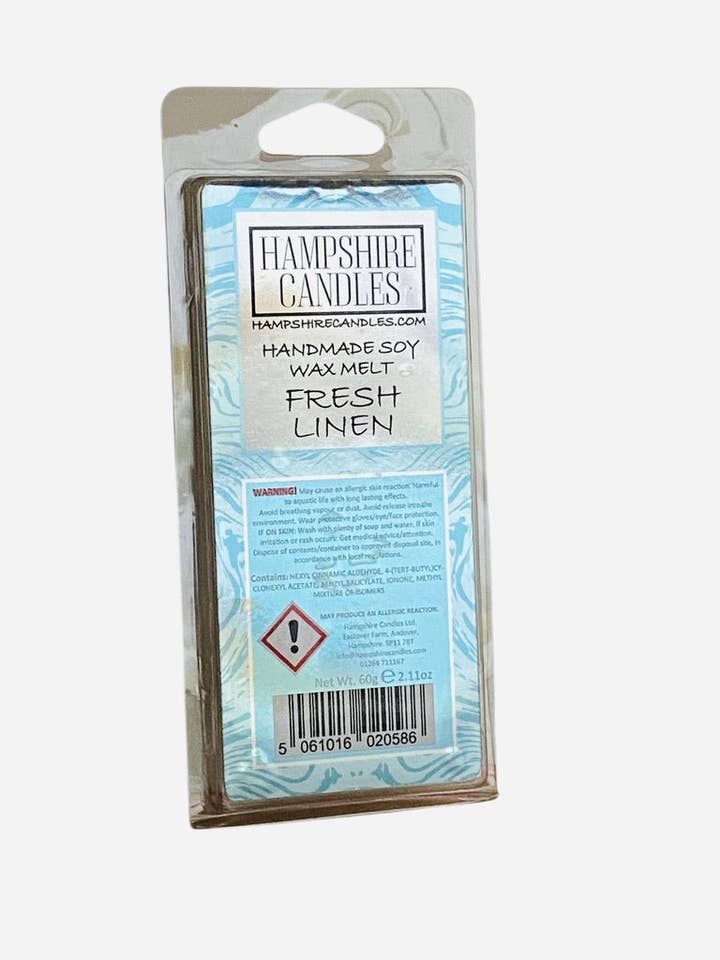 Fresh Linen Wholesale Wax Melts for wholesale by Hampshire candles