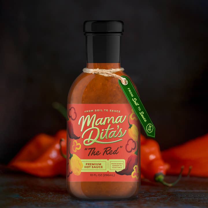 "The Red" Premium Hot Sauce for wholesale by Mama Dita's