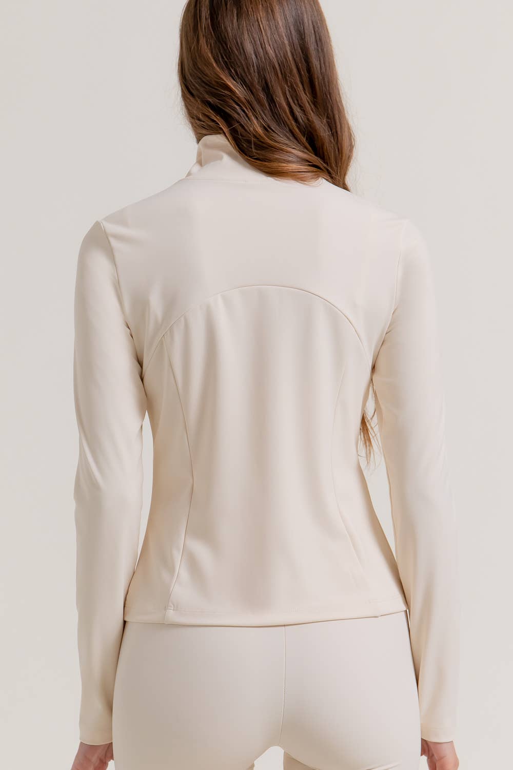 Active Basic | Active USA - Wholesale Athletic Jacket - Women's - Long Sleeve Mock Neck Seam Detail Workout Jacket29