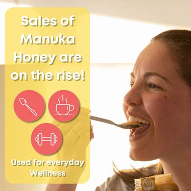 Airborne Honey USA - Wholesale Honey - Manuka 85+ Monofloral Honey | Raw | Unfiltered | 17.6oz1