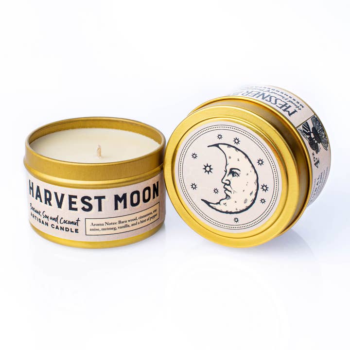 Messner Bee Farm - Wholesale Travel Candles - Harvest Moon 4oz. Candle - Paraffin free!