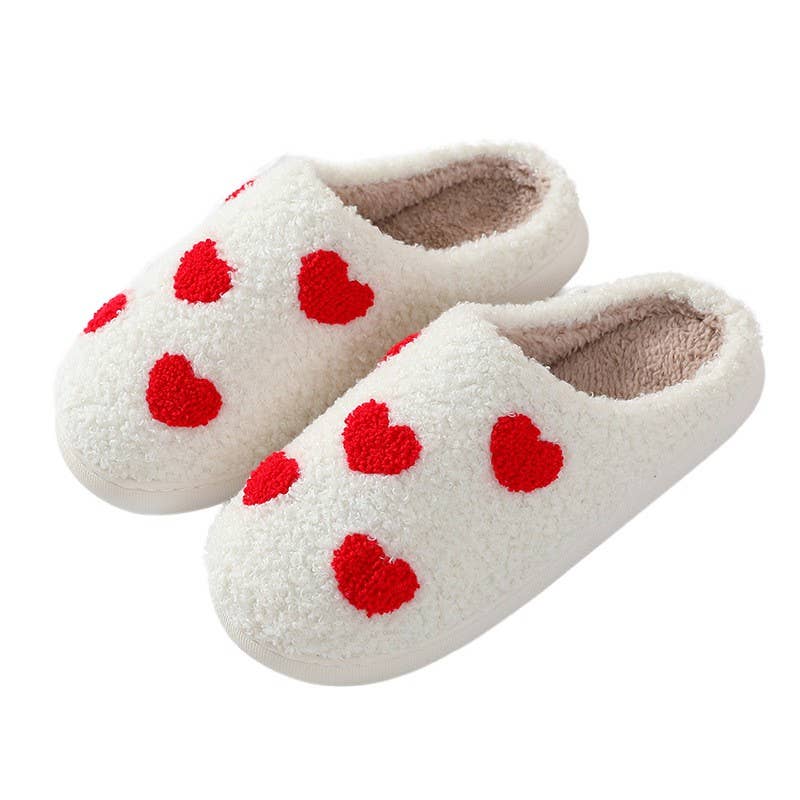JOSSLYN by wall to wall – Engroshandel Slippers - Dame – Bløde plyssede hjemmesko med svampe, hjerte eller regnbue - varme og komfortable17