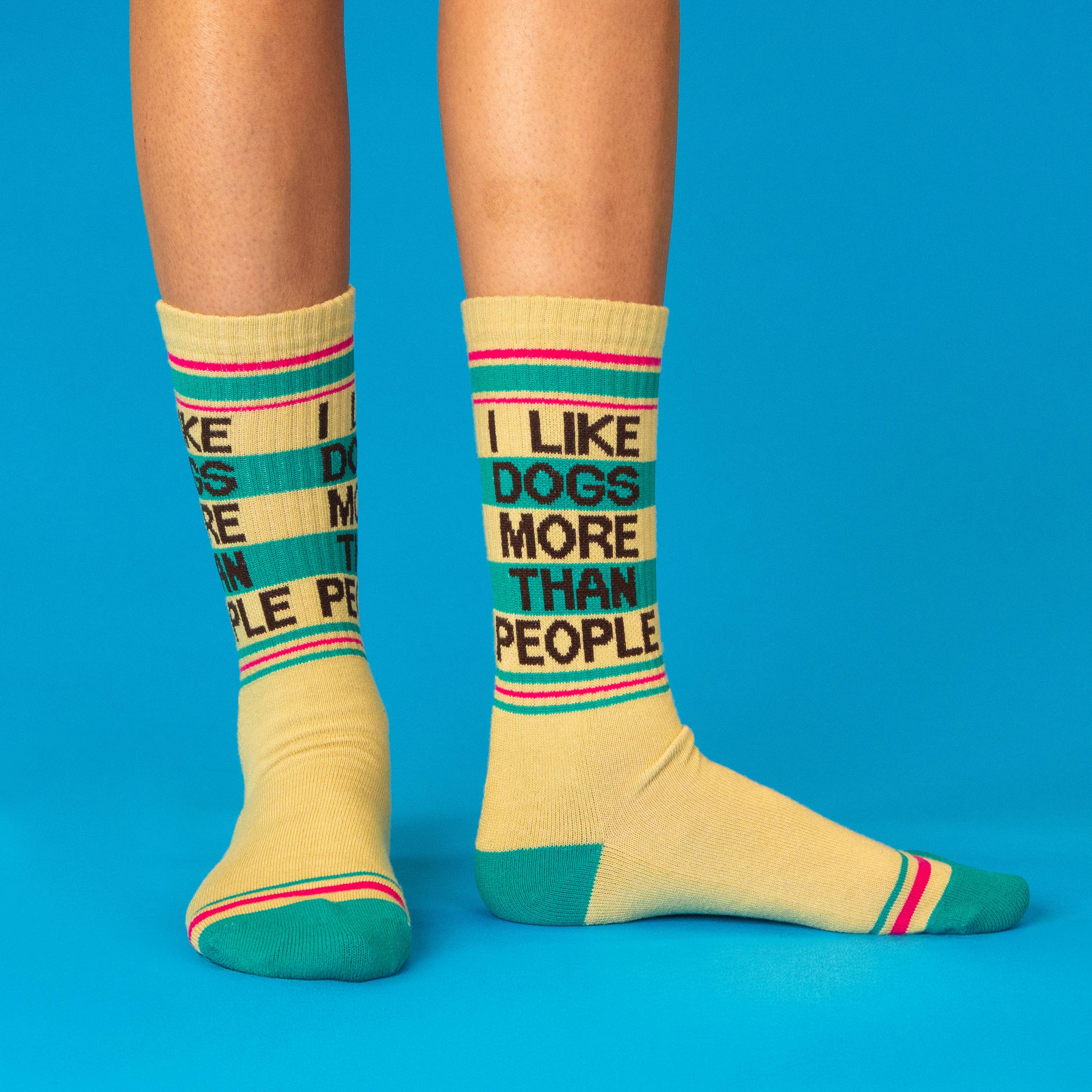 Gumball Poodle - Wholesale Socks - Unisex - I Like Dogs More Than People Gym Crew Socks7