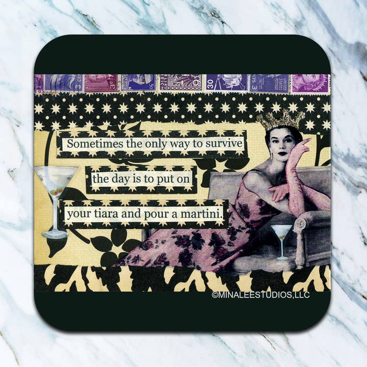 The Only Way To Survive Coaster for wholesale by High Cotton Gifts