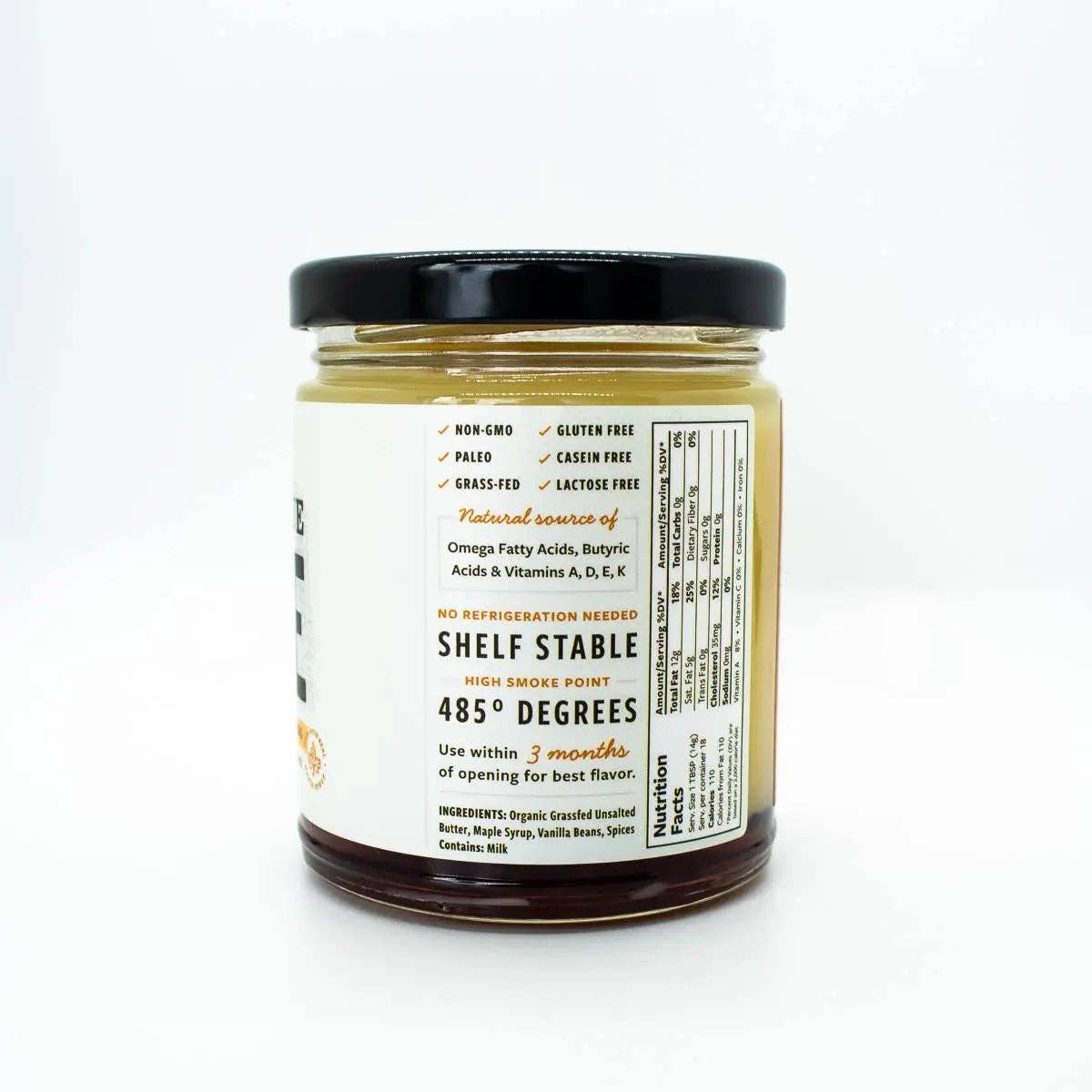 Farmtrue - Vente Huile de cuisson - Ghee nourri à l'herbe – Chai à la vanille et à l'érable4