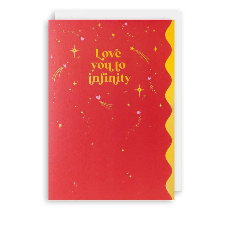 Love Stars Valentine Engagement Wedding Card for wholesale by Meraki Greeting Cards