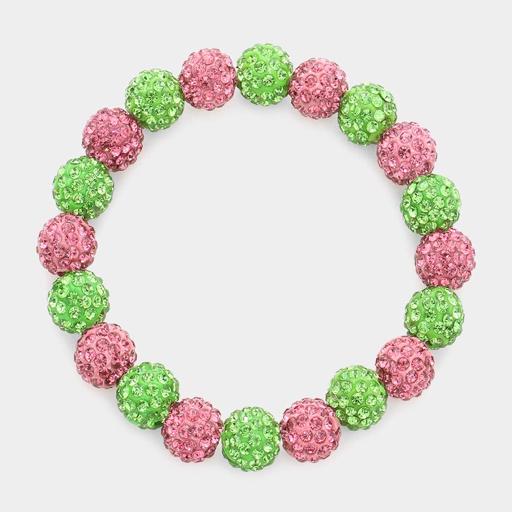 Sensibling Corp. – wholesale Beaded bracelet – Shamballa Ball Beaded Stretch Bracelet5