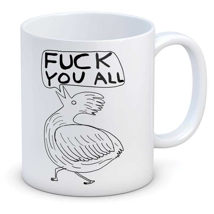 David Shrigley x Brainbox Candy – wholesale Coffee mug – Funny Gift David Shrigley Mug - Fuck You All