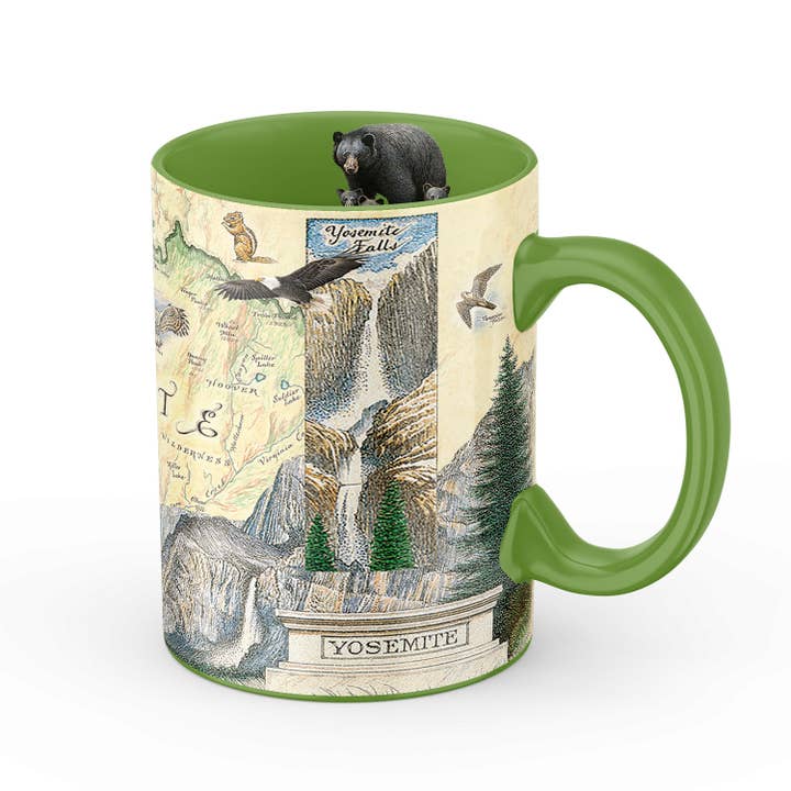 XPLORER MAPS - Wholesale Coffee Mug - Yosemite National Park Map Mug – 16 oz Ceramic0