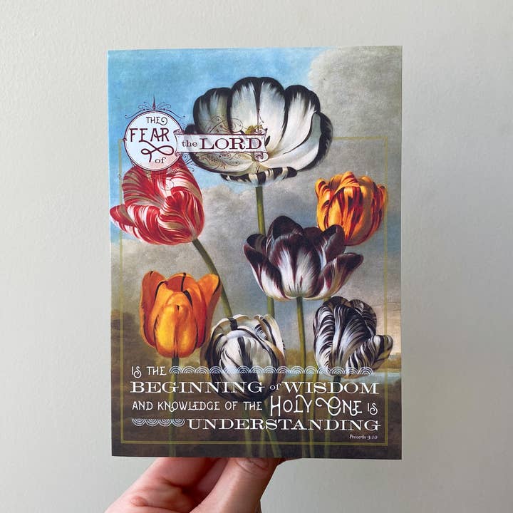 Beginning of Wisdom Scripture Card for wholesale by The Happy Envelope