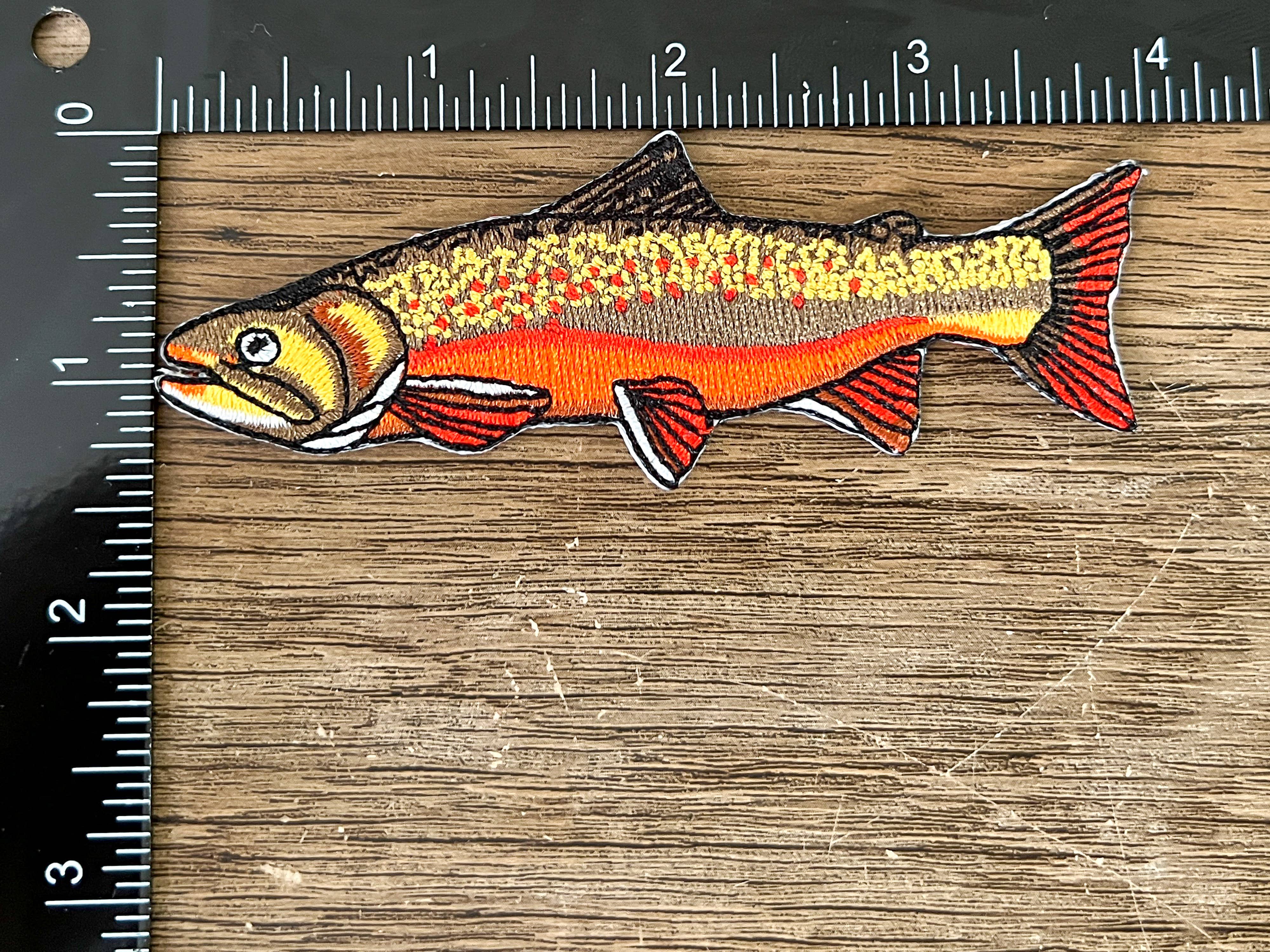 Antler & Fin - Wholesale Patch - Brook Trout Iron-On Patch | Vispatches van hoge kwaliteit2