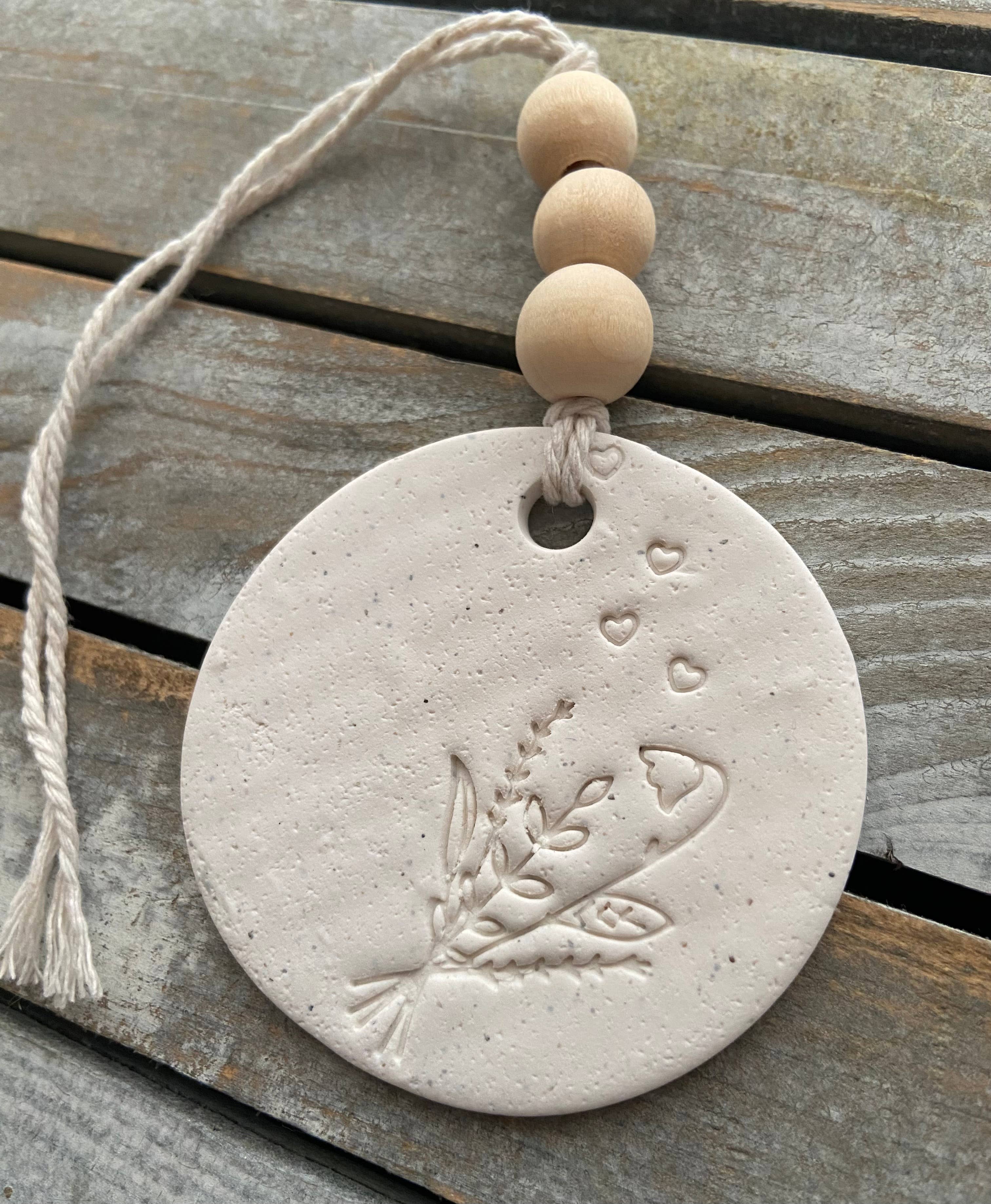 Chickadee Creations - Wholesale Car Decorative Charm - Women's - Polymer clay car diffuser charm - flower bouquet & heart1