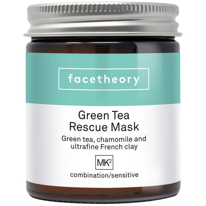 Masque visage au thé vert MK2 pour la vente par facetheory vegan skincare