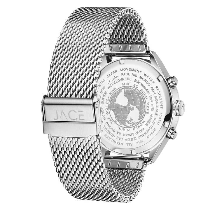 Lurella Cosmetics - Wholesale Wrist Watch - Men's - "ISTANBUL" MEN'S MESH BAND CHRONOGRAPH WATCH