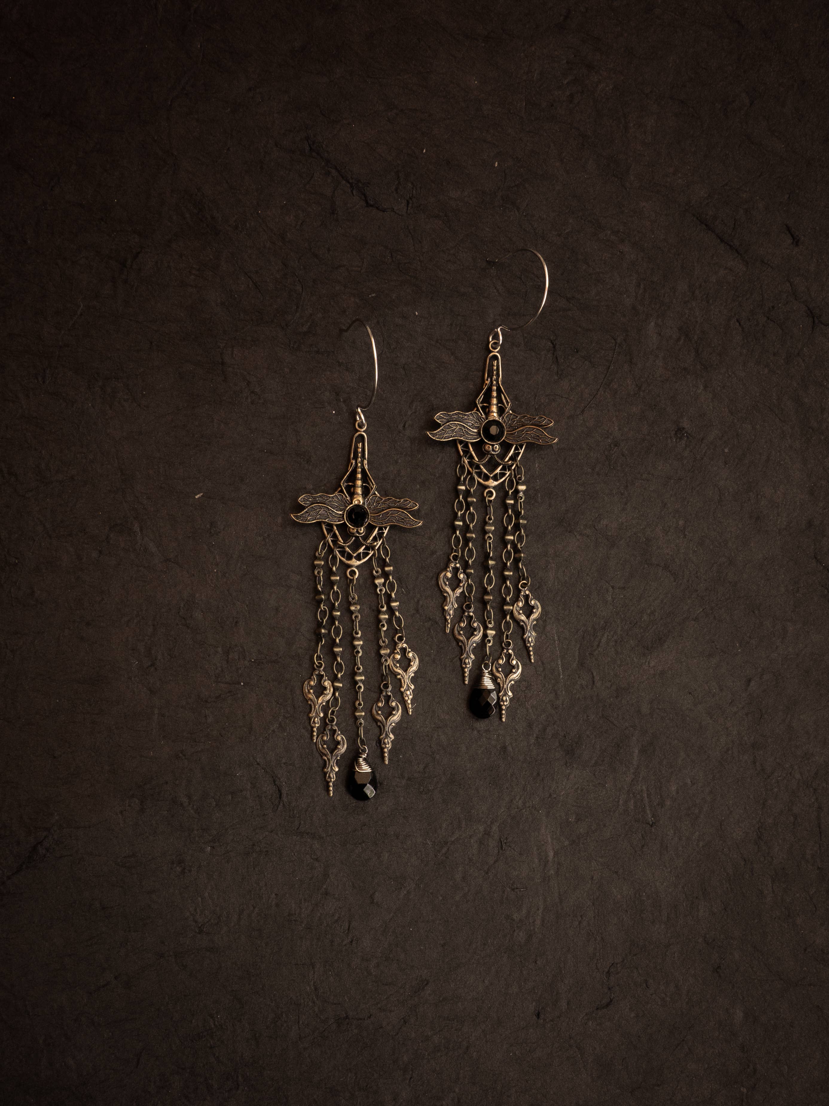 Trollbinde – Brincos de argola por atacado – Brincos Candelabro com Pendente de Libélula7