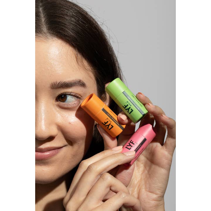 LYF BRANDS - Wholesale Lip Balm - LYF Balm - Lux Natural Lip Balm - 24-units (colors stand)10