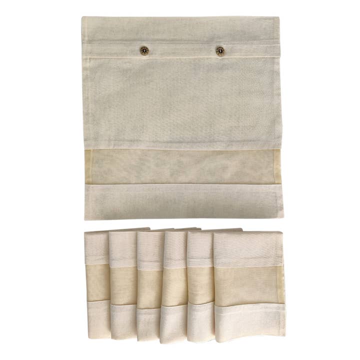 ForeverCotton – wholesale Klädpåse – Handgjorda bomullsplagg väskor med genomskinlig nät/16x14in1