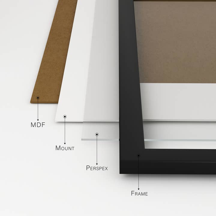 WholesaleFrames.co.uk – wholesale Picture frame – Black A2 Picture Frame With mount for A32