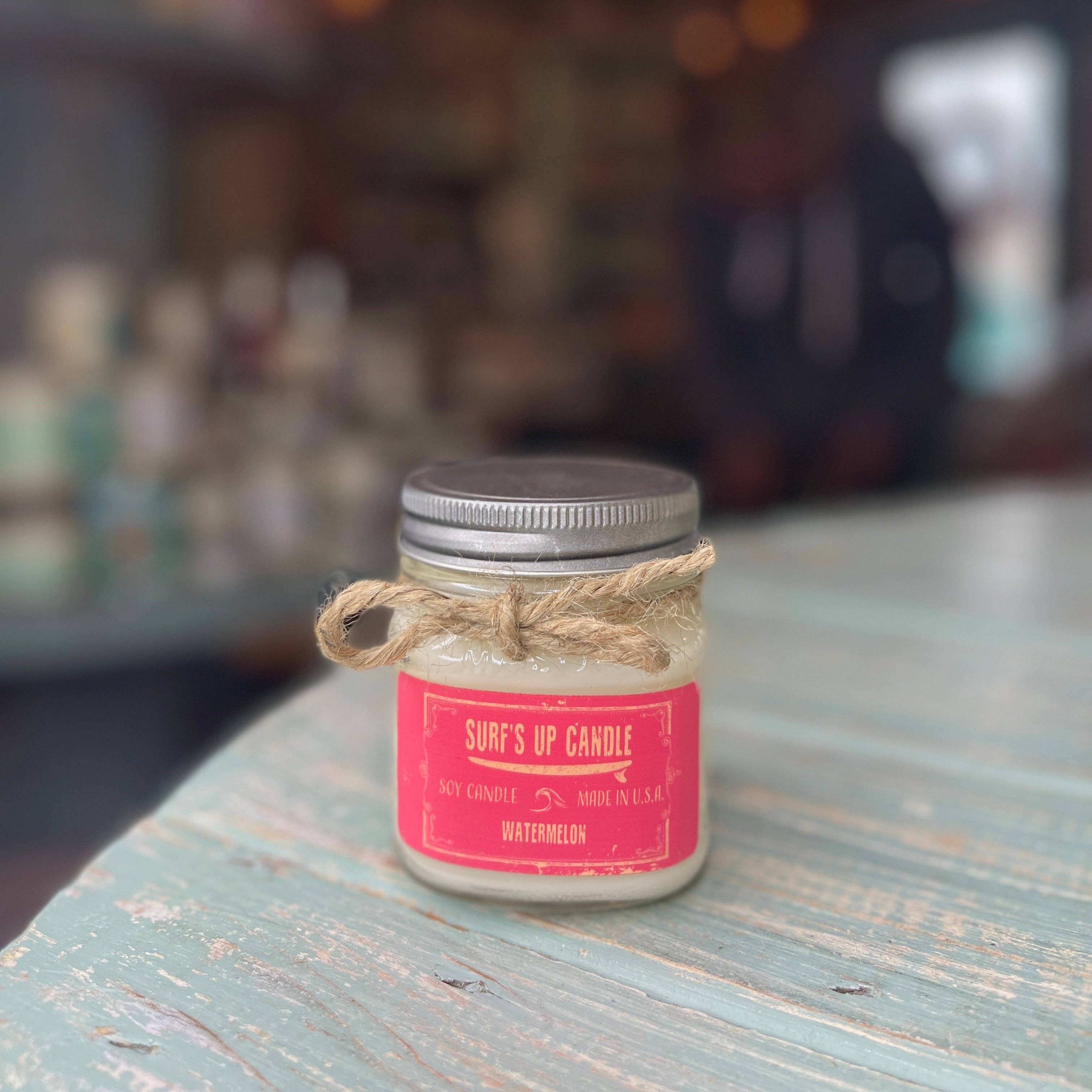 Surfs Up Candle - Wholesale Jar/Filled Candle - Watermelon Mason Jar Candle - Original Collection2