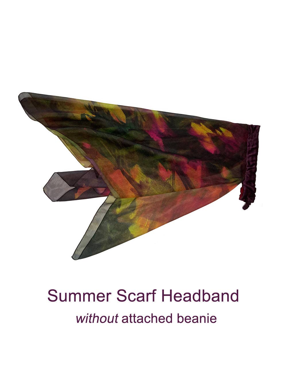 LuxCare Clothing - Wholesale Head Scarf - Women's - Fine Art Headscarf ~Wine8