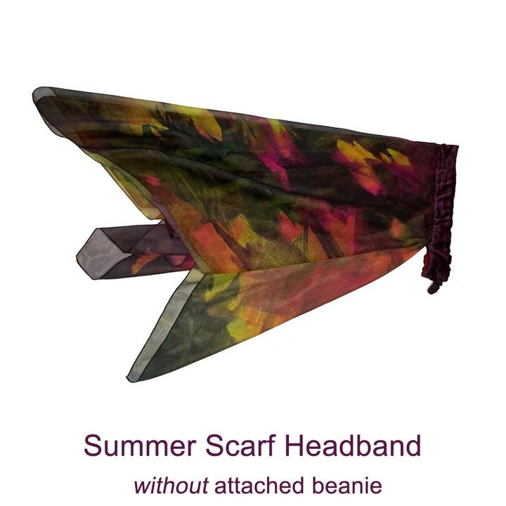 LuxCare Clothing - Wholesale Head Scarf - Women's - Fine Art Headscarf ~Wine8