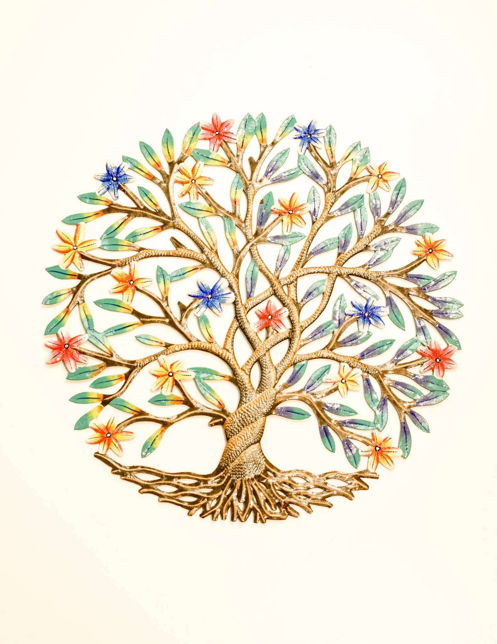 Beyond Borders - Wholesale Wall Accent - Painted Tree of Many Colors0