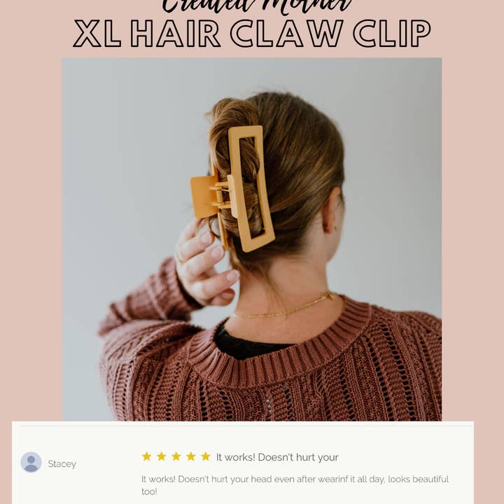 Created Mother - Wholesale Hair Clip - Women's - 12 Assorted Extra Large Hair Claw Clips9