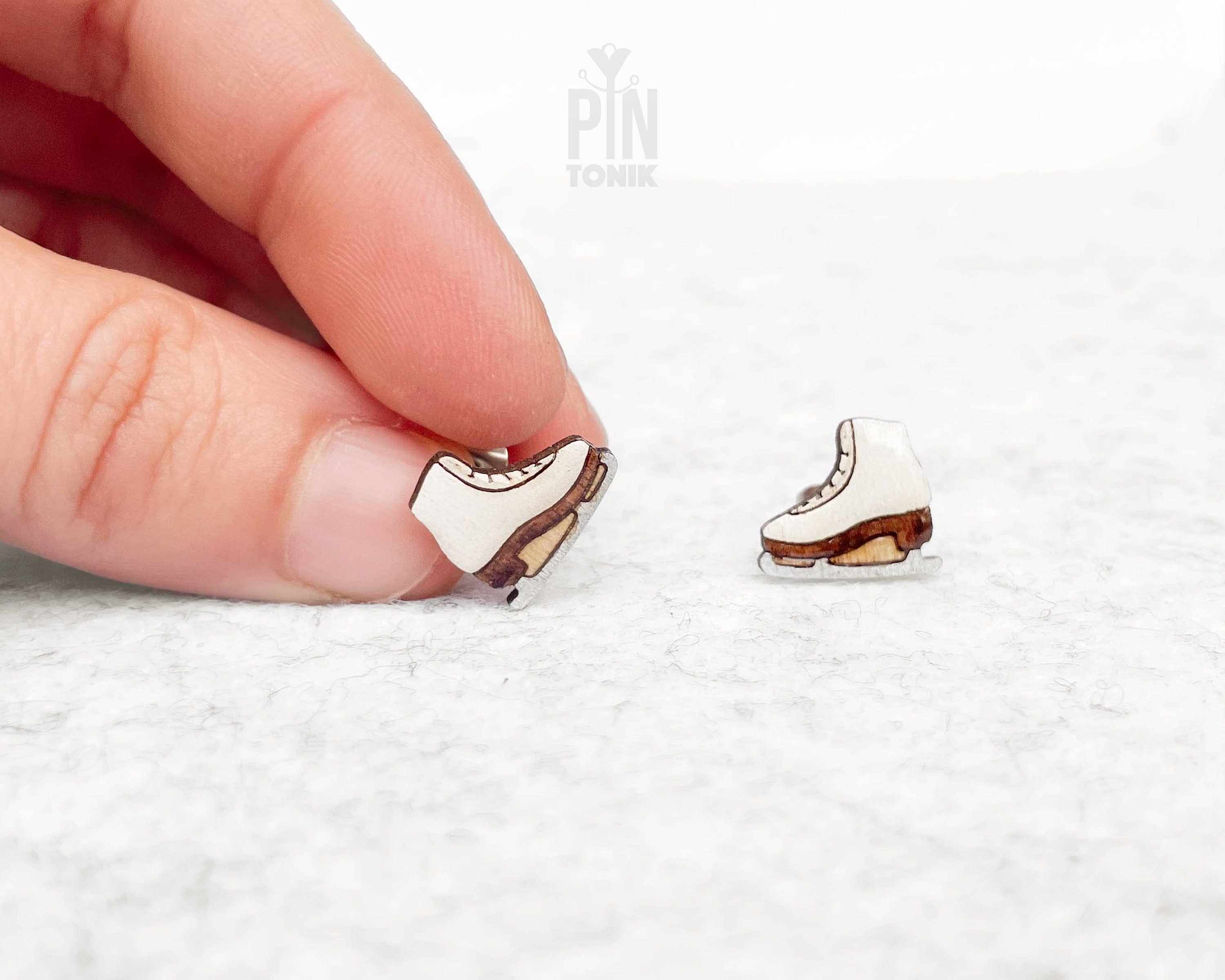 PinTonik - Wholesale Stud/Post Earrings - Ice Skates Figure Skating Y2K Stud Earrings1