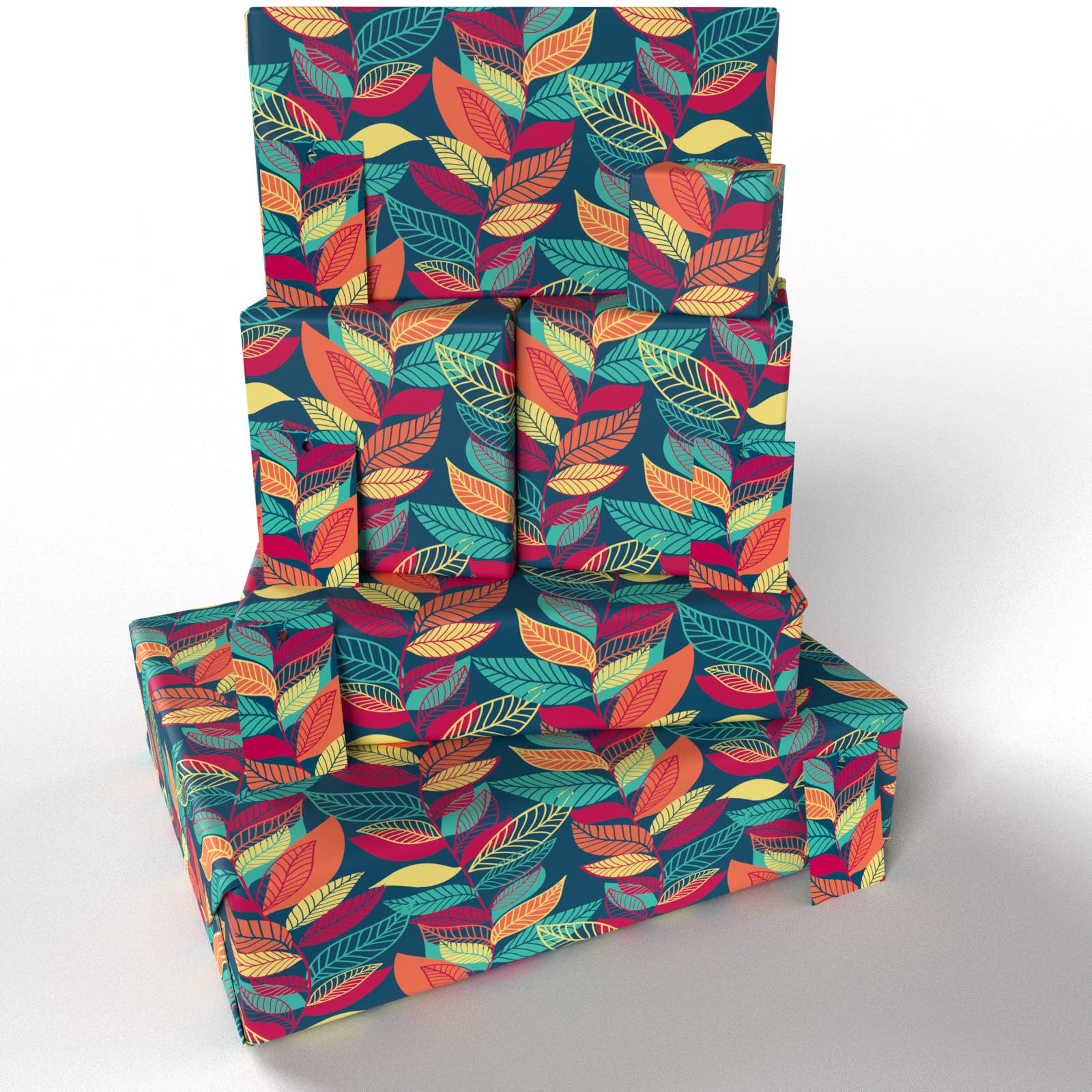 Re-wrapped - Wholesale Flat Wrap - Autumn Leaves Wrapping Paper • ECO Friendly • UK Made7