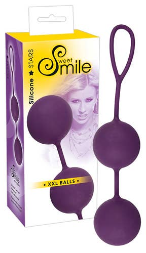 STIM U - Vendita all'ingrosso Sex toy - Palline d'amore in silicone viola Smile XXL - Sex Toy0