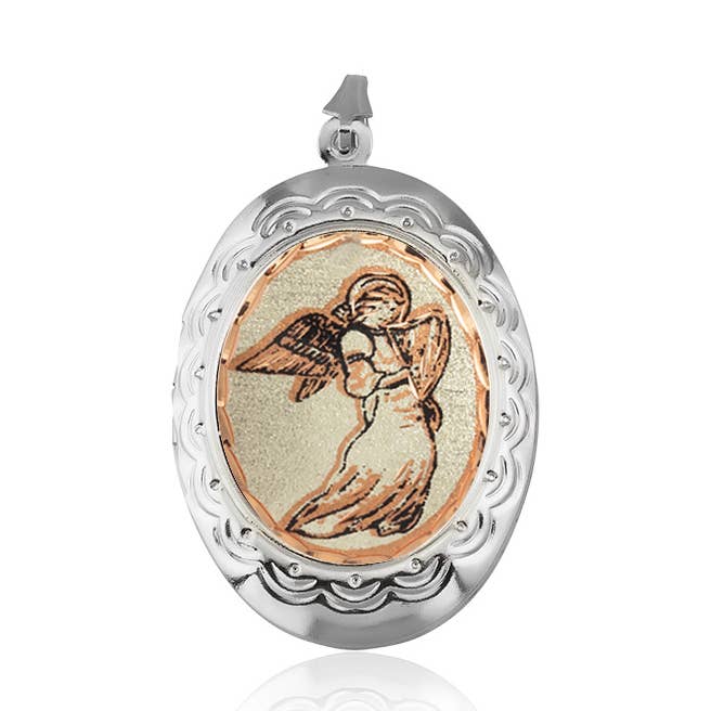 L 65 Angel Jewelry Locket Necklace for wholesale by COPPER ARTS INC.