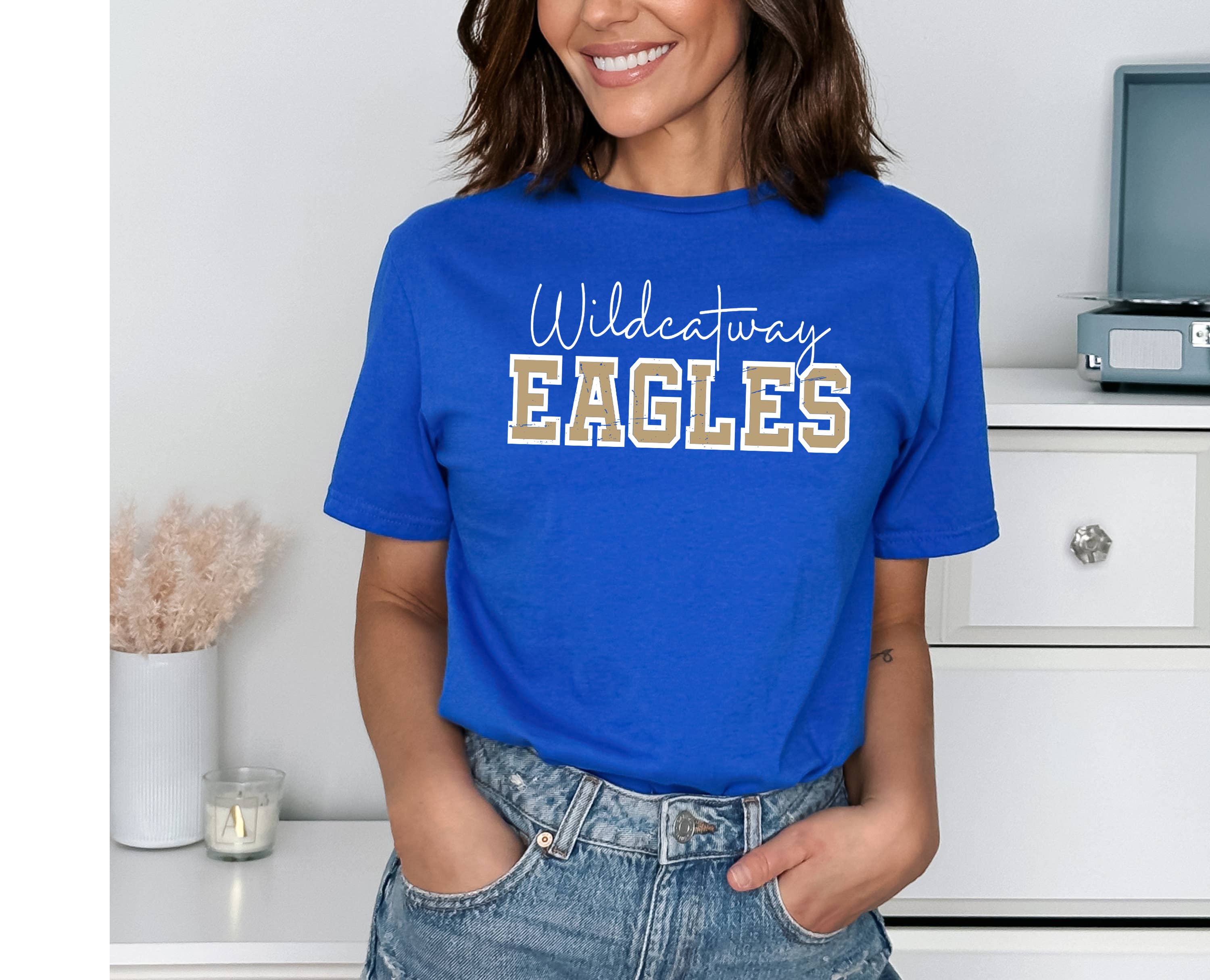 Custom T Story - Vente T-shirt sérigraphié – femme - Chemise de mascotte personnalisée, Chemise d'esprit scolaire personnalisée, équipe 2