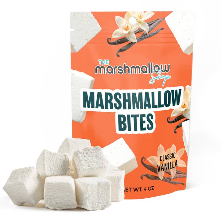 CLASSIC VANILLA MARSHMALLOW BITES for wholesale by The Marshmallow Shop