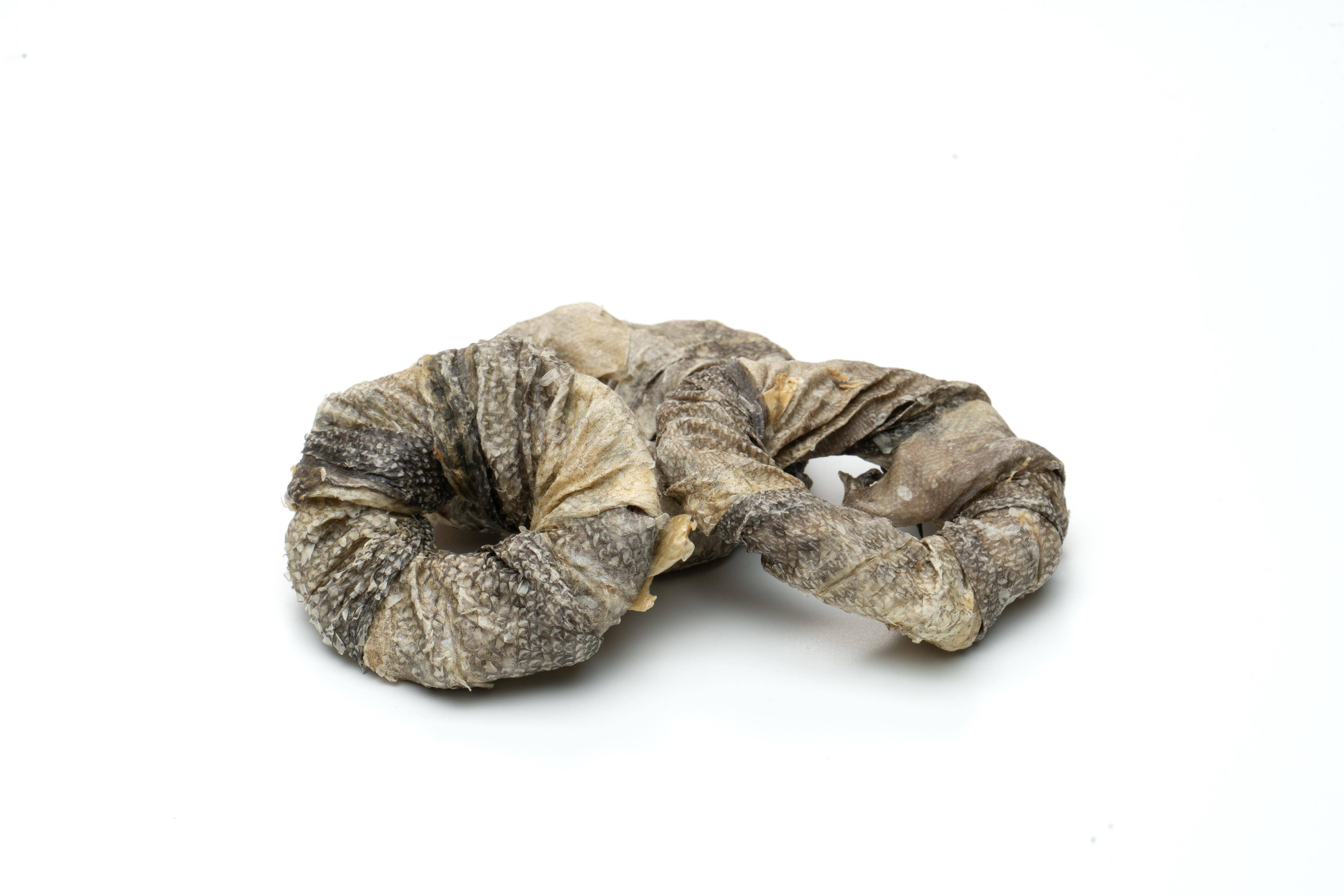 Eli Pet Products – Großhandel Leckerlis – Hund – Getrocknete Kabeljauhaut-Ringe 100 % natürliche Hundesnacks 70 g1