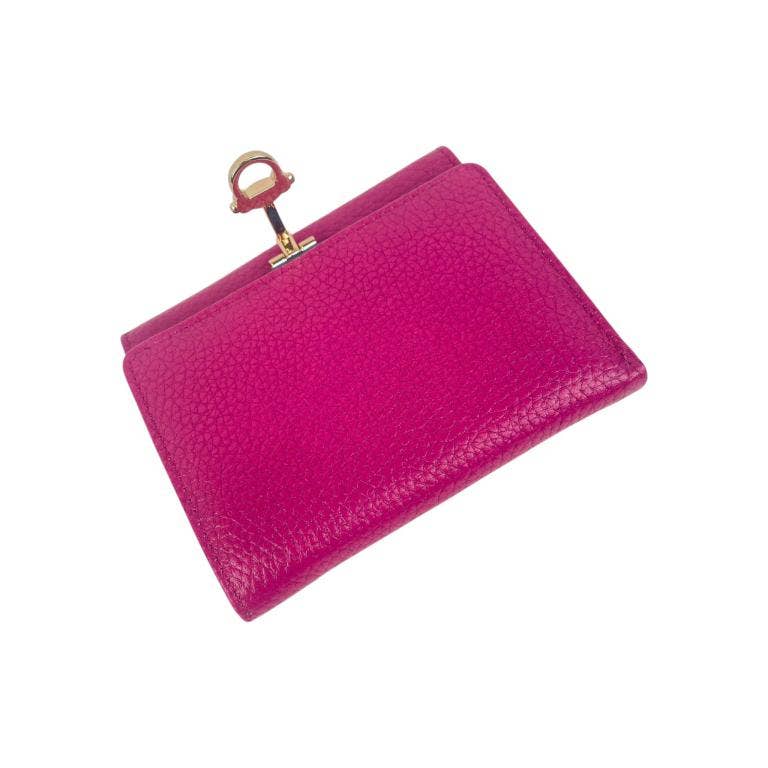Chenson & Gorett - Wholesale Coin Purse - Women's - Leather Wallet with Click, Box and Multicolor Interior DN9763