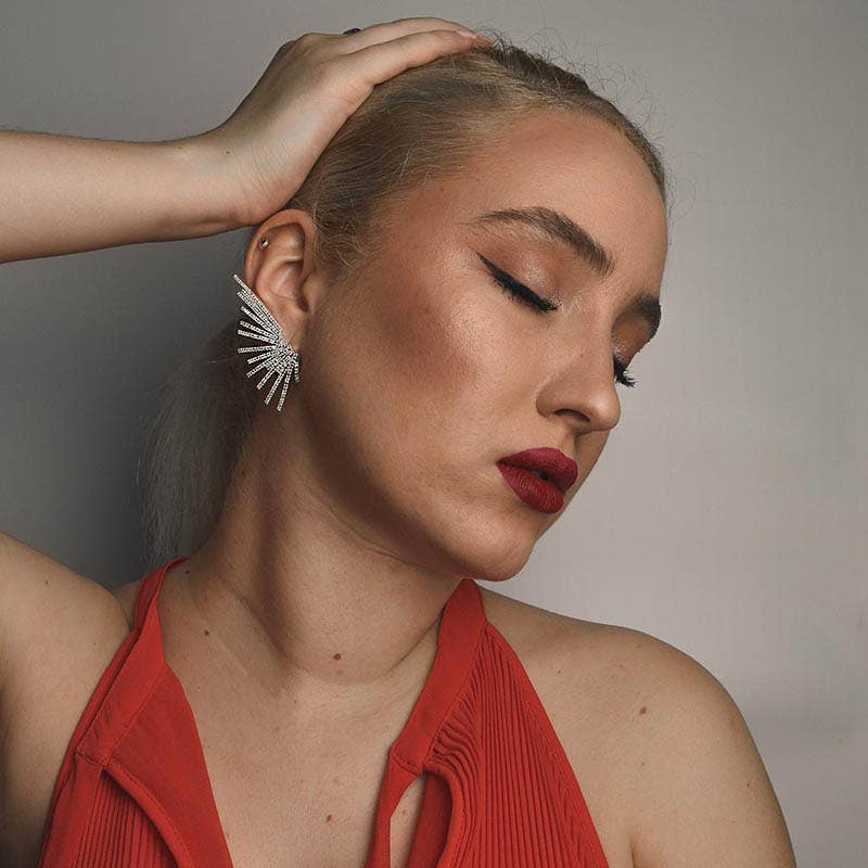 ACUS - Wholesale Dangle Earrings - Engel Silver Blue Earrings1