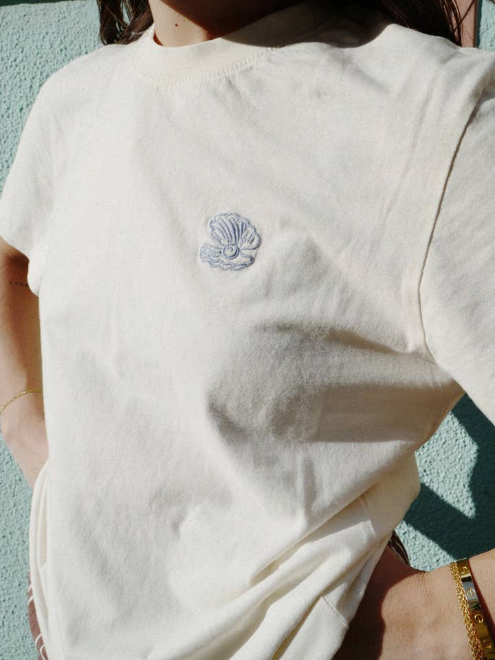 TBCo - Wholesale T-Shirt - Women's - Cotton T-Shirt in Ecru Shell3