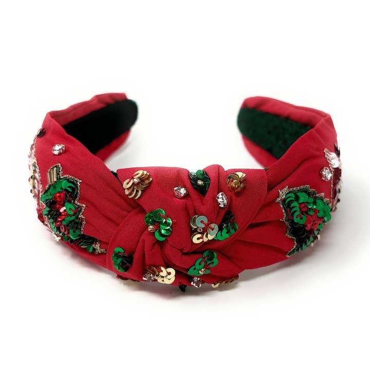 Twine and Love - Wholesale Fashion Headband - Women's - Hand Beaded Red Elf Knot Headband4