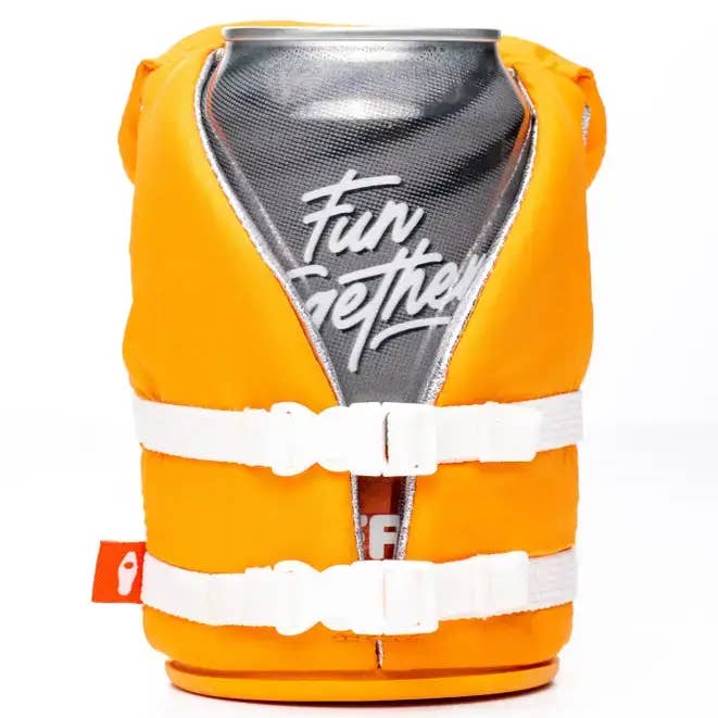 Puffin Drinkwear - Vente Cadeaux pour invités - Refroidisseur de canette isolé 12 oz - Le Buoy - Abricot0