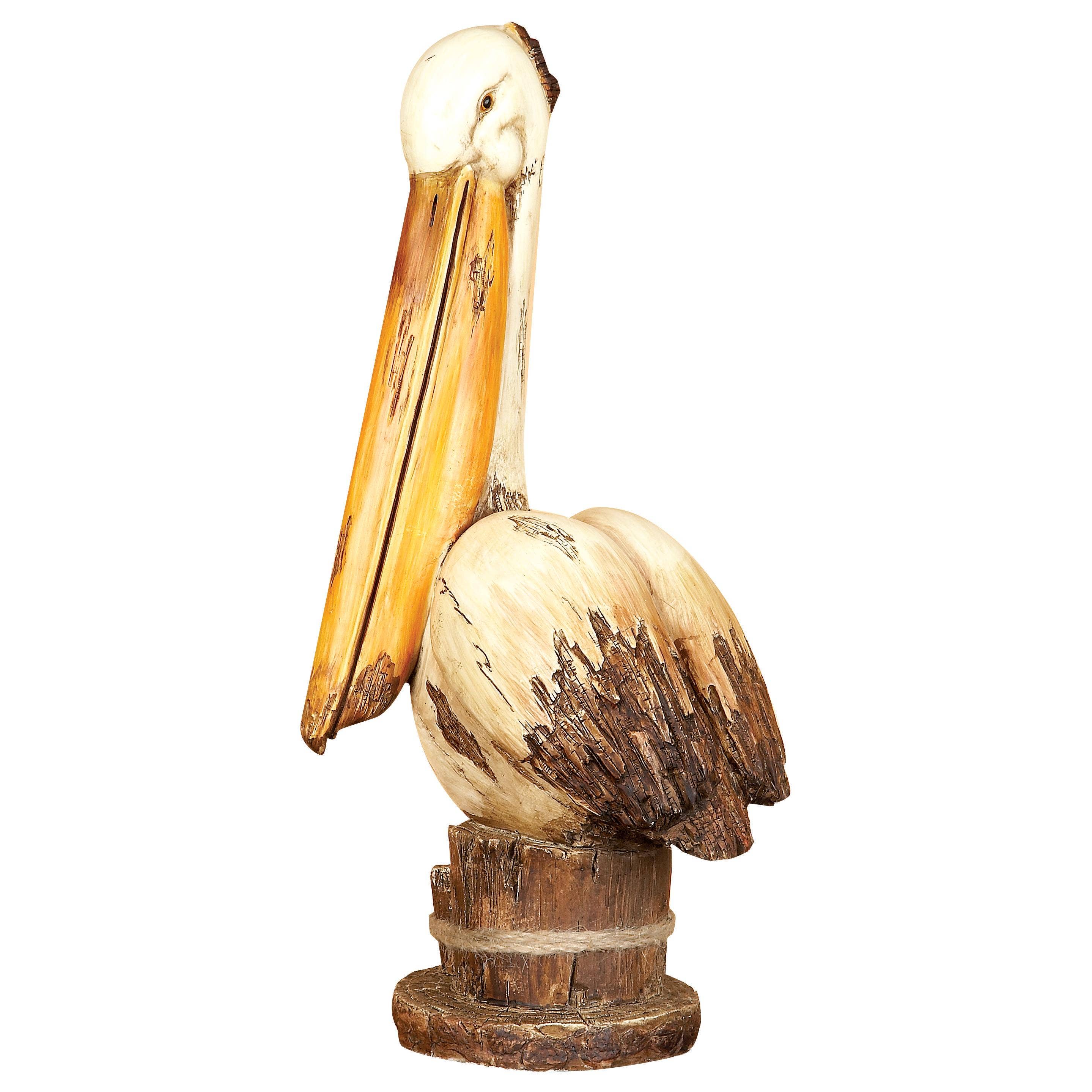 Import Corner – wholesale Sculpture – A-58223: POLYSTONE PELICAN 7"W, 18"H1