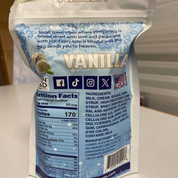 Lumberjack's Arctic Treats - Wholesale Ice Cream/Sorbet - Vanilla Ice Cream Scoops1