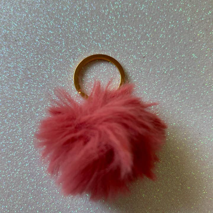 Puppies & Pom Poms - Wholesale Pet collar charm – Cat/dog - Mixed colours - Mini PomPom Keyrings - (without clips)7