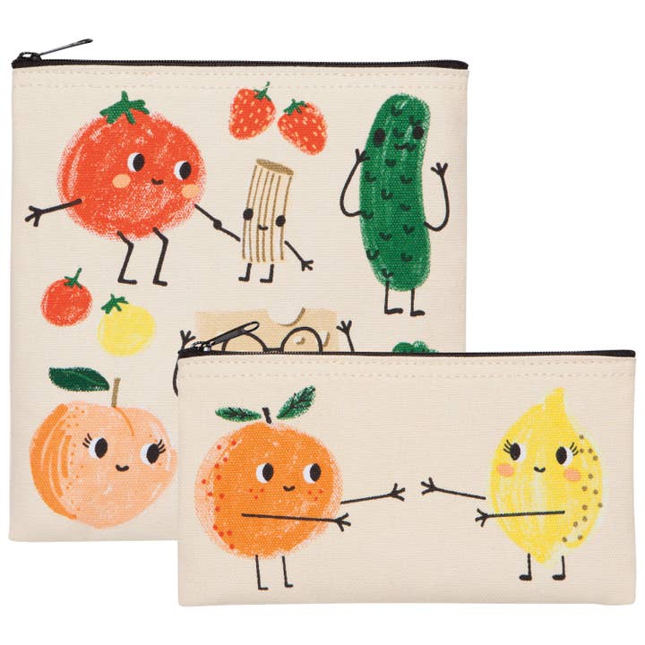 Danica Jubilee - Wholesale Lunch Bag/Box - Kids - Funny Food Snack Bags Set of 2