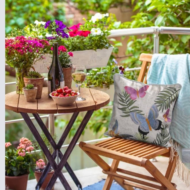 Mera Linens – wholesale Prydnadskuddfodral – EM2496B- färgglada fjäril kuddfodral