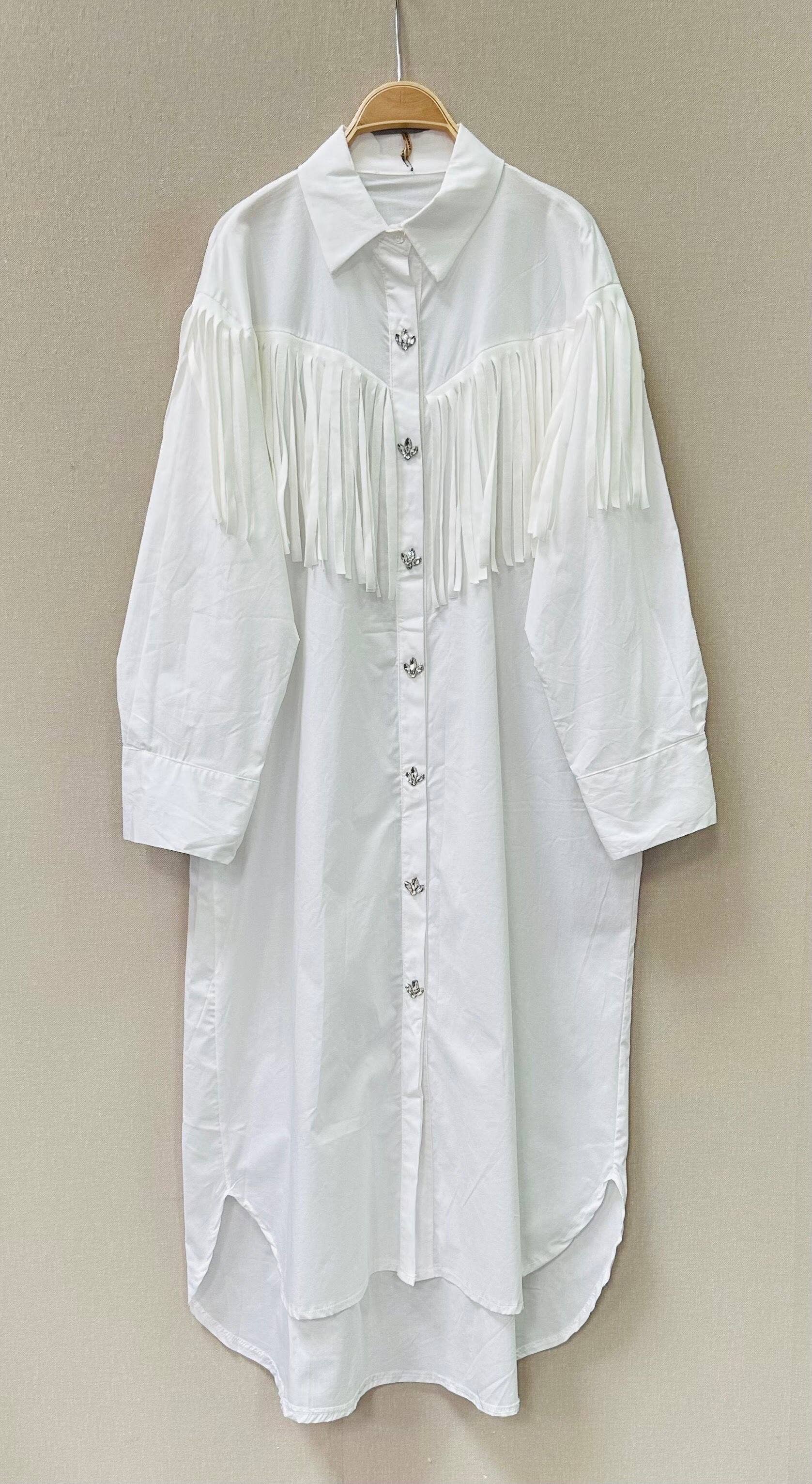 SWEET MAGIC MODA Y COMPLEMENTOS – Großhandel Kleid – Damen – KLEID AUS BAUMWOLLE MIT FRANSEN3