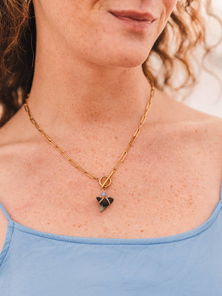 Eloise | Waterproof Shark Tooth Jewelry -- Always Augustine for wholesale by Always Augustine