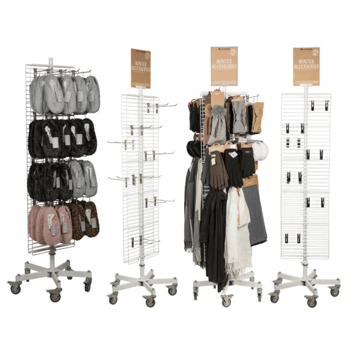 Supporto girevole a griglia, bianco, per la vendita all'ingrosso da parte di Out of the blue KG