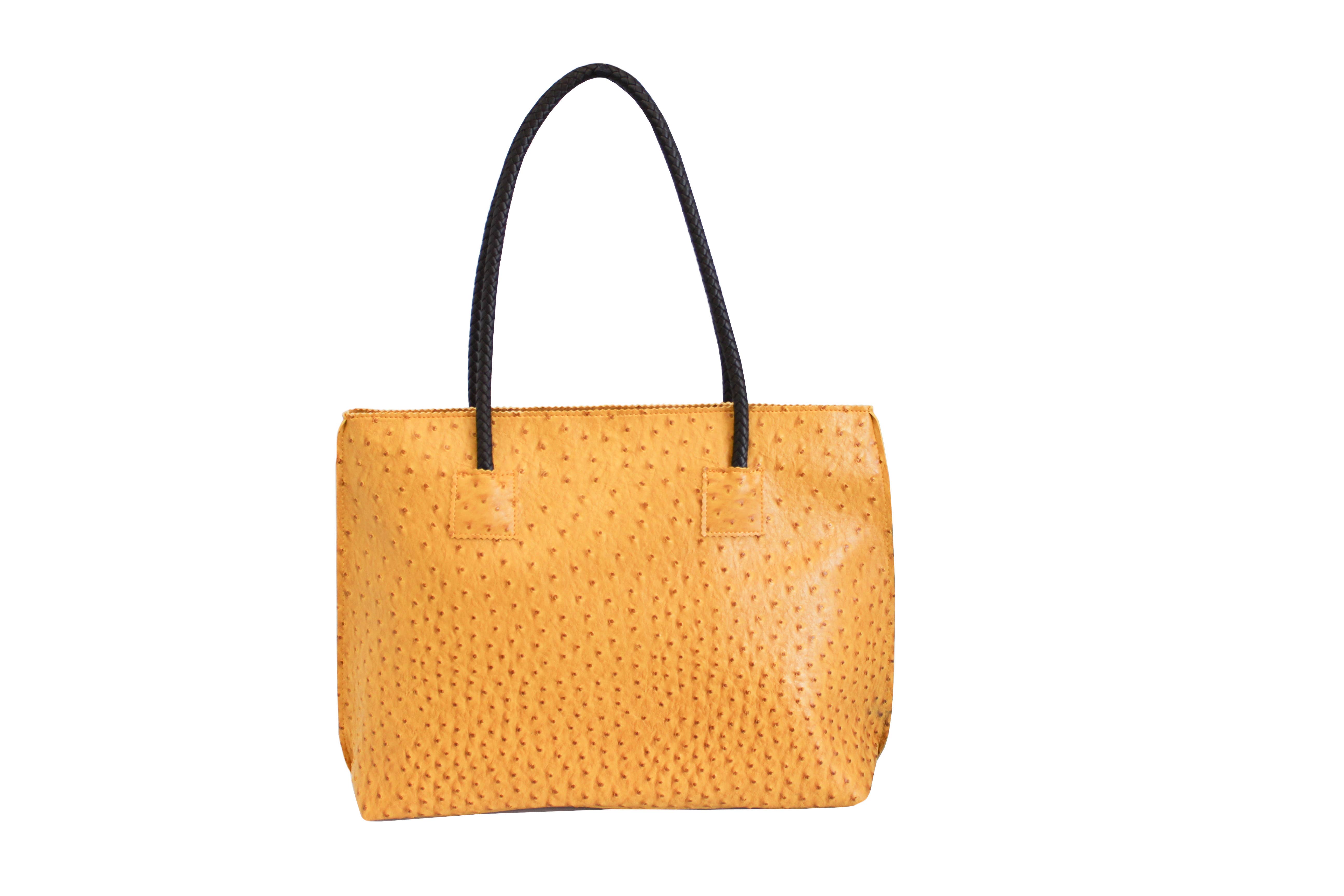 22 Tote - Wholesale Tote Bag - Women's - Lightweight Ostrich Zippered Tote Bag11